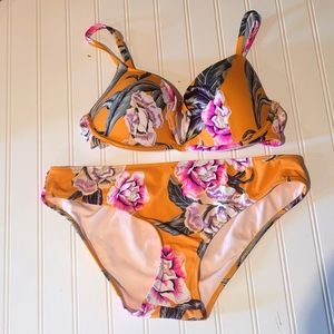 NWOT Shade & Shore Two Piece Bikini, M & 36B
